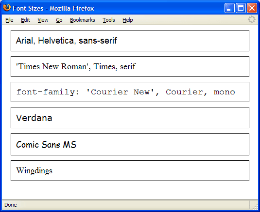 font-family