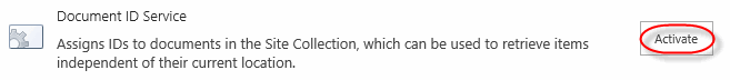 Activating Document ID