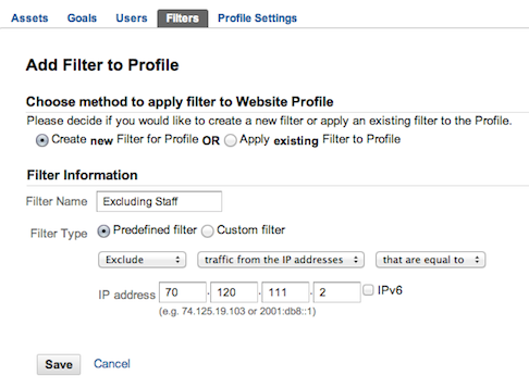 Google Analytics Sign Up Page