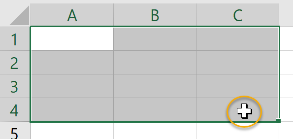 Thick Cross Selector
